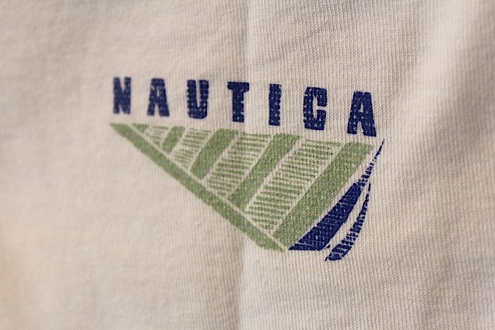 Nautica(ノーティカ) Surf V neck Tee White