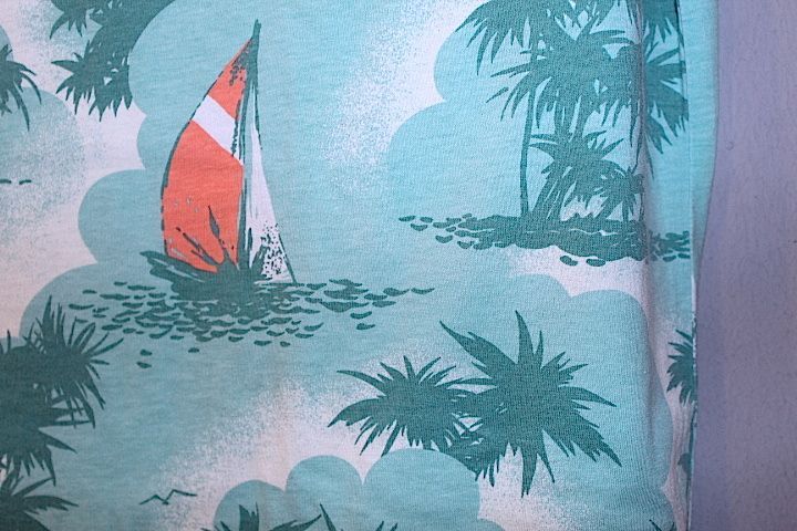 J.Crew(ジェイクルー) S/S Slim Washed Pocket Aloha T-Shirt Tee Teal Green