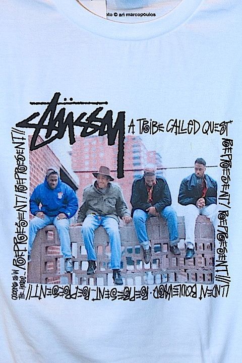 Stussy(ステューシー) A Tribe Called Quest Brick Wall Tee White