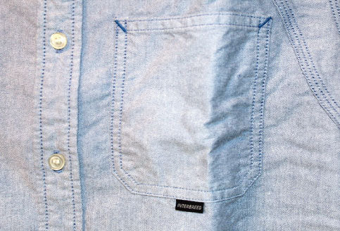 Round Yoke L/S Oxford Shirt White Sax