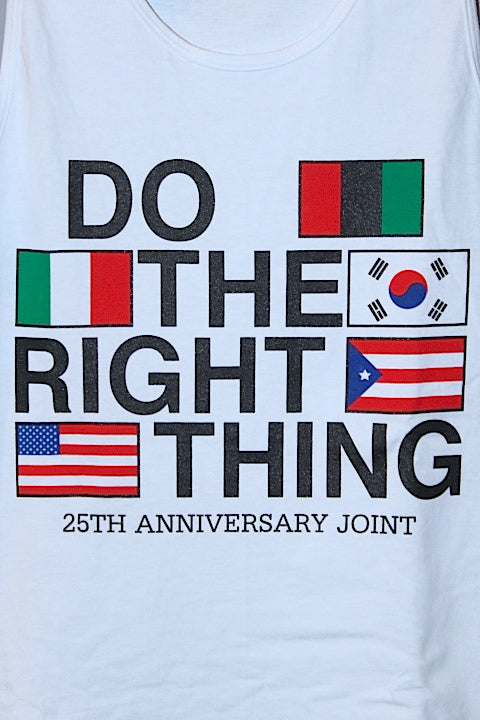 40Acres(フォーティーエーカース) and a mule Do The Right Thing 25th Anniversary Joint Tanktop Limited Item White