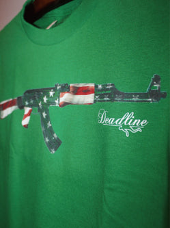 Deadline(デッドライン) Mexican American AK 47 S/S Tee Green