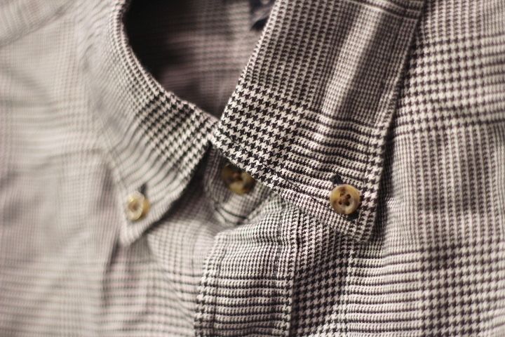 J.Crew(ジェイクルー) L/S Buttondown Shirts Slim Fit Brushed Twill Gray Black