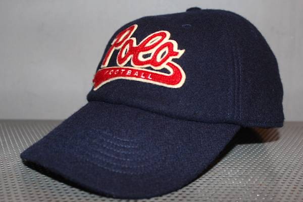 Polo Ralph Lauren(ラルフ ローレン)Wool Cap Navyスクリプトロゴ