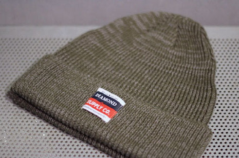 Diamond Supply Co(ダイアモンド サプライ) Supply Beanie Olive ビーニー
