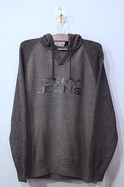 DKNY(ダナキャラン ニューヨーク) DKNY JEANS Knit Hoodie Black ニット フーディー