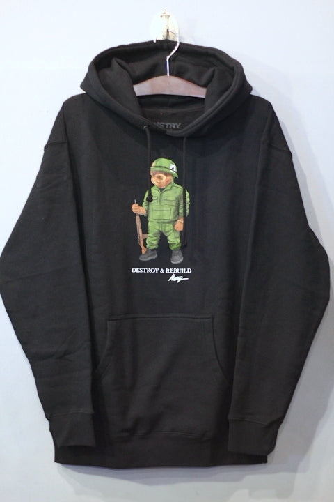 Hstry(ヒストリー) Destroy and Rebuild Hoody Black フーディー