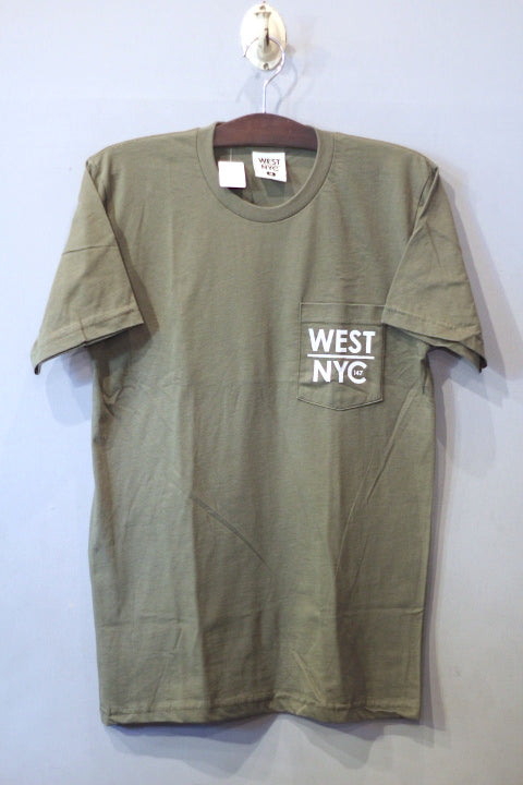 West NYC (ウェスト エヌワイシー) S/S Logo Pocket Tee Olive