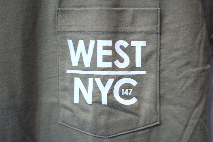 West NYC (ウェスト エヌワイシー) S/S Logo Pocket Tee Olive