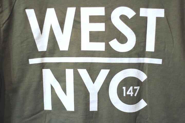 West NYC (ウェスト エヌワイシー) S/S Logo Pocket Tee Olive