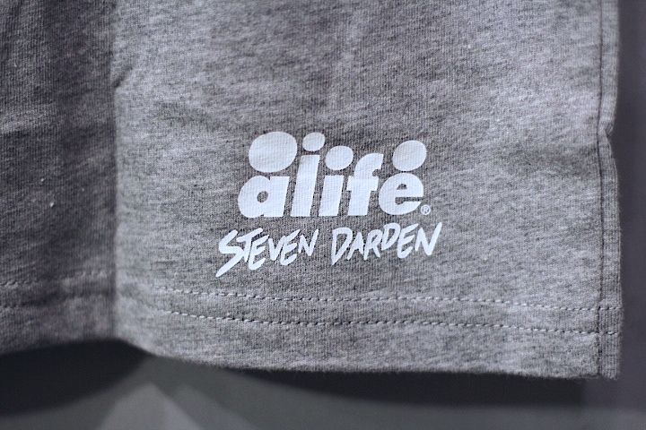 Alife(エーライフ) S/S Steven Darden Tee Heather Grey Tシャツ ヘザーグレー Logo