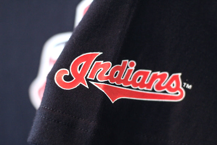 Majestic(マジェスティック) S/S Cleveland Indians Logo Tee Navy