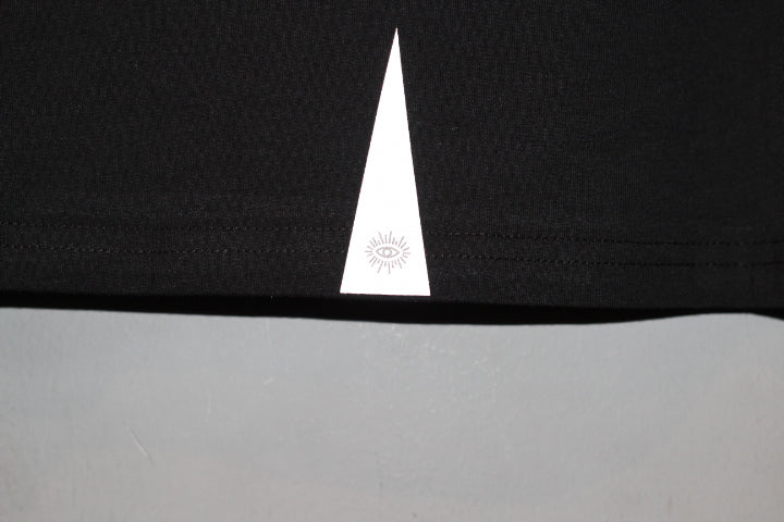 ICNY(アイスコールドニューヨーク) Overlap Tee 3M Reflective T-Shirt 2Tone Black