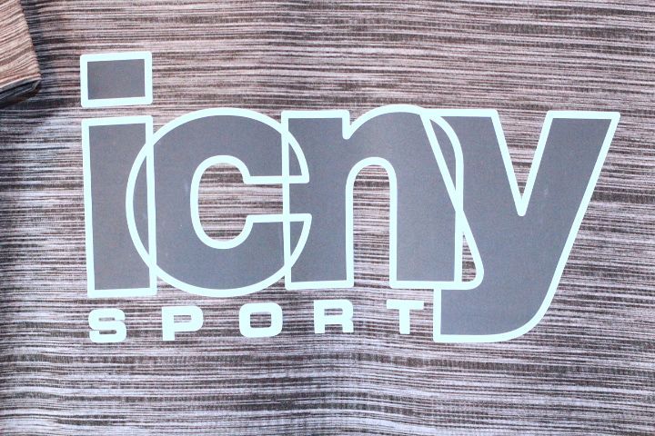 ICNY(アイスコールドニューヨーク) Overlap Tee 3M Reflective T-Shirt 2Tone Grey