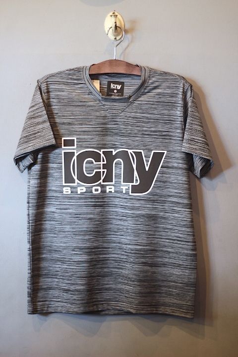 ICNY(アイスコールドニューヨーク) Overlap Tee 3M Reflective T-Shirt 2Tone Grey