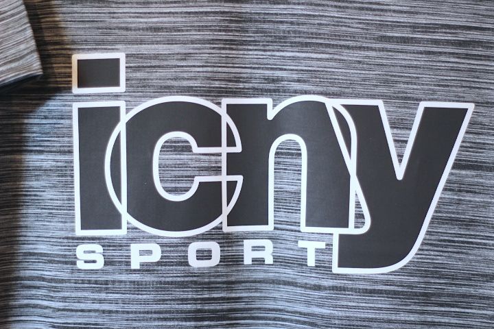 ICNY(アイスコールドニューヨーク) Overlap Tee 3M Reflective T-Shirt 2Tone Grey