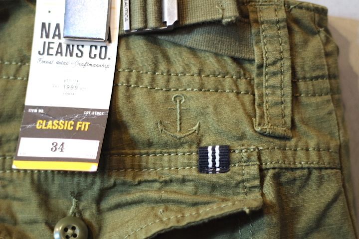 Nautica(ノーティカ) Cargo Shorts Olive カーゴショーツ オリーブ ショーツ パンツ Logo ロゴ Pants