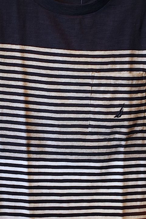 Nautica(ノーティカ) S/S Border Tee Navy Grey Cotton ボーダー Tシャツ