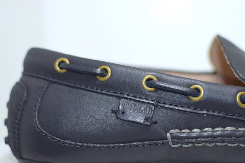 Polo Ralph Lauren(ラルフ ローレン) Windings Slip On Leather Black スリッポン レザー ブラック