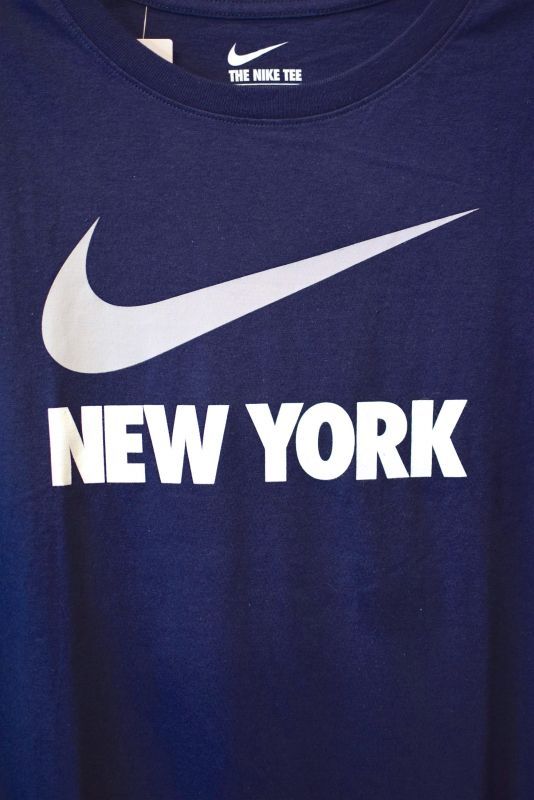 Nike(ナイキ) S/S "NEW YORK" Swoosh Logo Tee Navy White