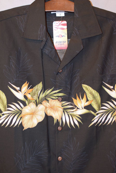 Pacific legend Aloha Shirts Palm Black パシフィック レジェンド アロハシャツ パルム ブラック