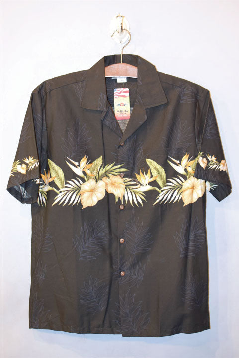 Pacific legend Aloha Shirts Palm Black パシフィック レジェンド アロハシャツ パルム ブラック