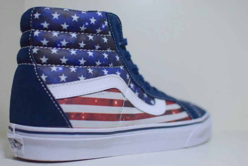 Vans(バンズ) SK 8 Hi Reissue Americana Dress Blues True White USA Flag 国旗 Skate Sk8