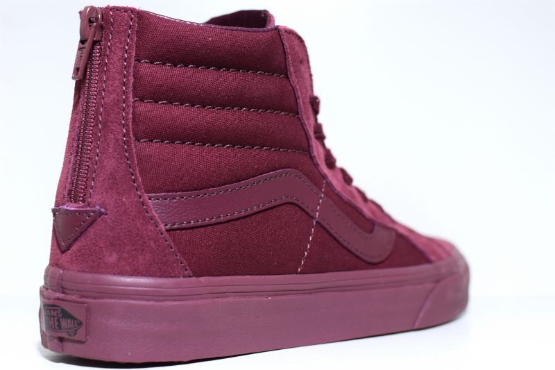 Vans(バンズ) SK 8 Hi Reissue Zip Mono Port Royale Maroon マルーン ジップ Kith USA