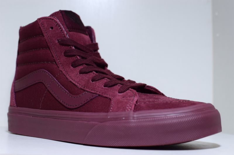 Vans(バンズ) SK 8 Hi Reissue Zip Mono Port Royale Maroon マルーン ジップ Kith USA