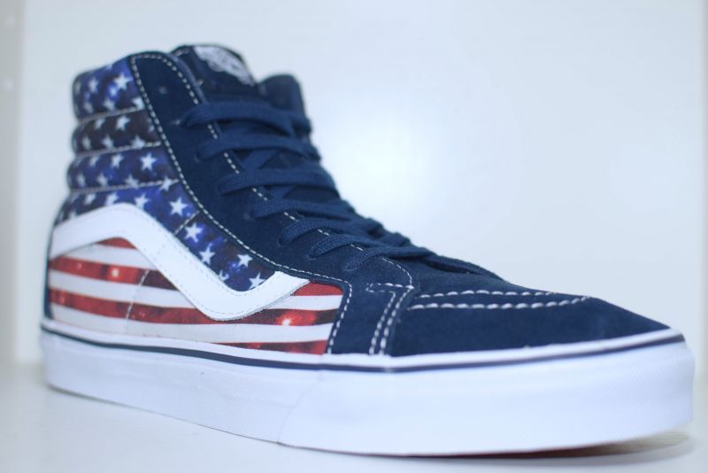 Vans(バンズ) SK 8 Hi Reissue Americana Dress Blues True White USA Flag 国旗 Skate Sk8