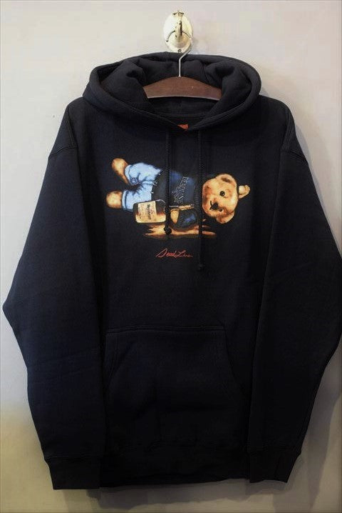 Deadline(デッドライン) Bear Pullover Hoodie Black ベアー プルオーバー フーディー スウェット