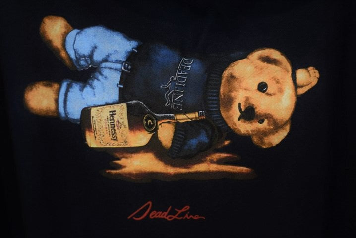 Deadline(デッドライン) Bear Pullover Hoodie Black ベアー プルオーバー フーディー スウェット