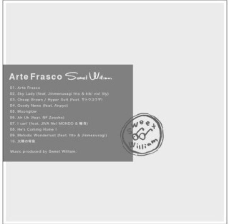 Sweet William『Arte Frasco』 PitchOddMansion CD