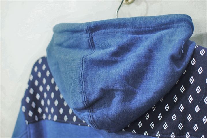 Staple Design(ステイプル デザイン) Academy Pullover Hoodie Indigo Navy アカデミー プルオーバー フーディー パーカー ピジョン インディゴ 総柄