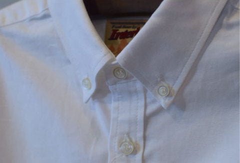 P WING Bear Oxford Shirt White FBI ベアー オックスフォード シャツ ホワイト Long Sleeve