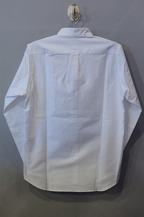 P WING Bear Oxford Shirt White FBI ベアー オックスフォード シャツ ホワイト Long Sleeve