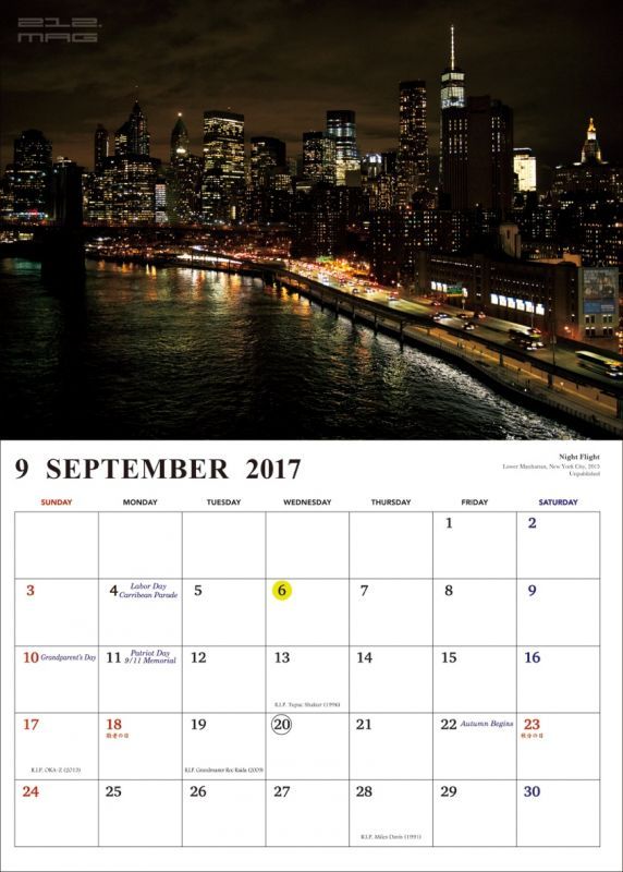 212Mag (トゥートゥエルブマガジン) 2017CALENDAR "DAY OF COLOR"