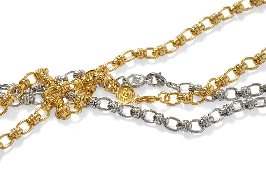 Lafayette (ラファイエット) × HOW WE DO LF LOGO ROLL CHAIN NECKLACE Silver