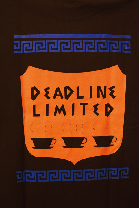 Deadline(デッドライン) Greek Coffee S/S Tee Black コーヒー ロゴ Tシャツ