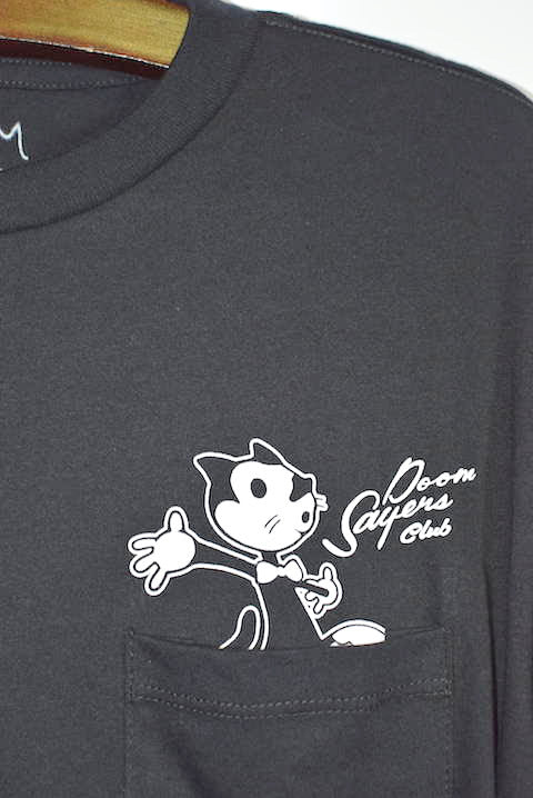 Doom Sayers(ドゥームセイヤーズ) S/S Felix Pocket Tee Black Felix The Cat 半袖 ショートスリーブ ポケット Tシャツ ブラック フィリックス キャット ネコ