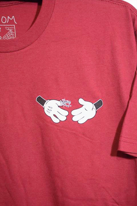 Doom Sayers(ドゥームセイヤーズ) S/S Snake Shake Vol 2 Cartoon Skate Tee Maroon Red Short Sleeve T-Shirts ショートスリーブ