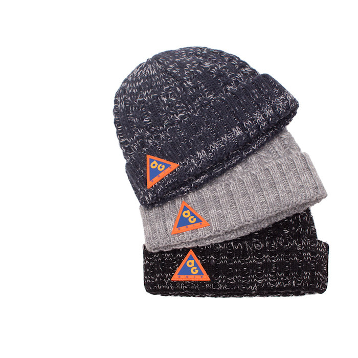 AG Conditions Cable Knit Cap Hat Mix Grey ケーブル ニット キャップ acg 帽子