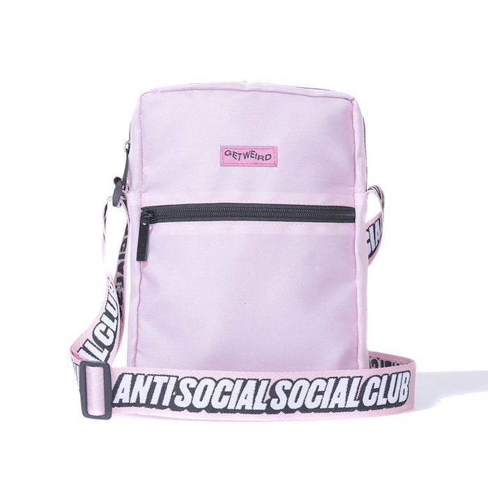 Anti Social Social Club(アンチ ソーシャル ソーシャル クラブ)Side Logo Mini Pouch Pink Logo ロゴ サイド ミニ ポーチ