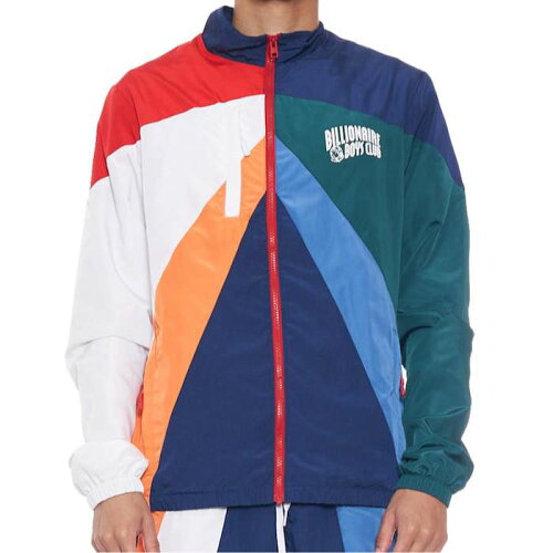 Black and Brake Windbreaker Jacket カラー 切替 ブロック ナイロン ジップ ウインドブレーカー
