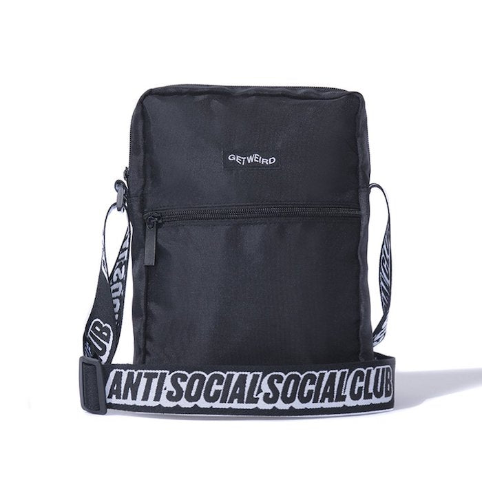Anti Social Social Club(アンチ ソーシャル ソーシャル クラブ)Side Logo Mini Pouch Black Logo ロゴ サイド ミニ ポーチ