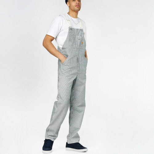 Bib Overall Blue White Hickory Stripe オーバーオール ヒッコリー ストライプ