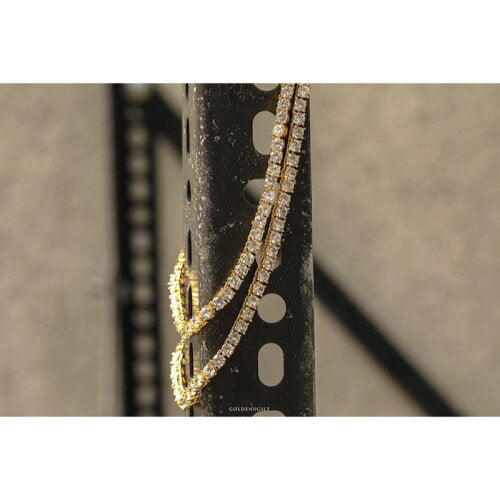 Tennis Chain Gold Necklace ネックレス ゴールド テニス チェーン