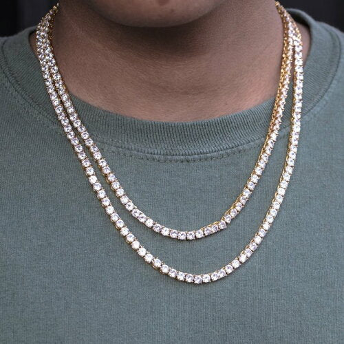Tennis Chain Gold Necklace ネックレス ゴールド テニス チェーン
