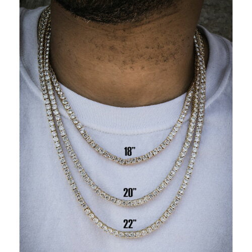 Tennis Chain Gold Necklace ネックレス ゴールド テニス チェーン