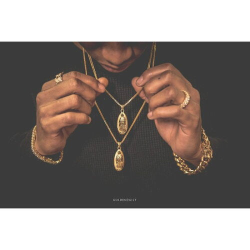 Virgin Mary Pendant Chain Gold Necklace バージン マリー ネックレス ゴールド